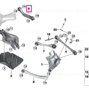 Retur gratuit Wishbone with rubber mount - BMW