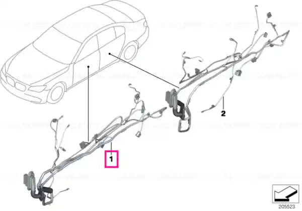 Reducere de preț Driver's side door cable harness - BMW