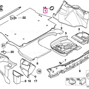 Trunk mat ANTHRAZIT - BMW Noutate