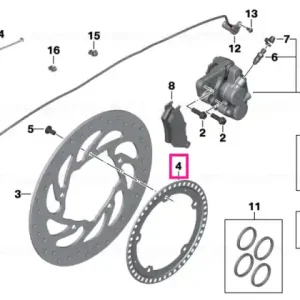 Calitate înaltă Sensor ring, rear - BMW Motorrad