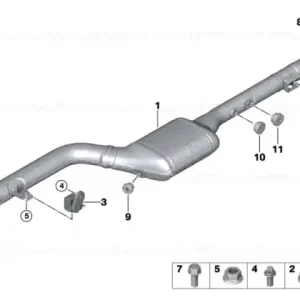 Actuator drive, exhaust flap - BMW Livrare expres