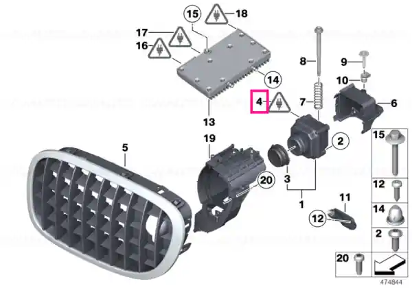 Chilipir Wiring harness, front end - BMW