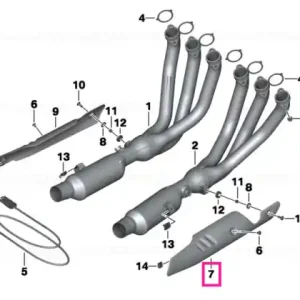 Catalytic converter trim, right - BMW Motorrad Super ofertă