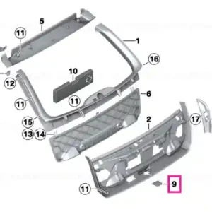 Cel mai bun preț Ornament zăvor ușă OYSTER - BMW