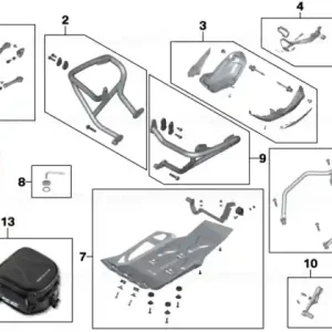 Lichidare de stoc Set, Enduro footpegs SALES PACKAGING - BMW Motorrad