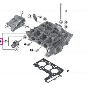 Cylinder head with valve gear - BMW Ieftin