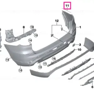 Scuff protection film, side frame, right - BMW Retur gratuit