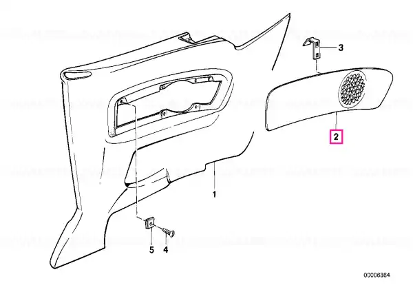 Center part cloth left 0211 ANTHRAZIT - BMW Preț mic