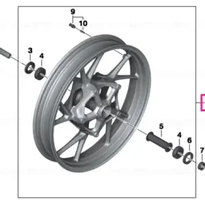 Promoție Cast rim, black front - BMW Motorrad