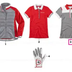 Discount BMW Golfsport polo shirt women GREY/WHITE, XL