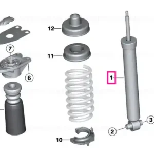 Calitate înaltă Shock absorber, rear - BMW
