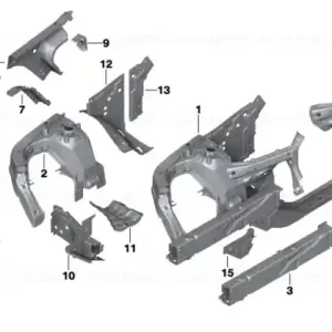 Strut suport roată interior dreapta - BMW Retur ușor