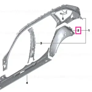 Wheel-house inner panel, rear left - BMW Cumpărături sigure
