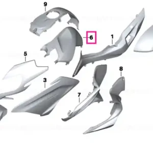 Trim rezervor stâng QUARTZ-BLUE - BMW Motorrad Ofertă de sezon