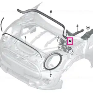 Doar azi Montare etanșare capotă motor stânga - BMW - Mini