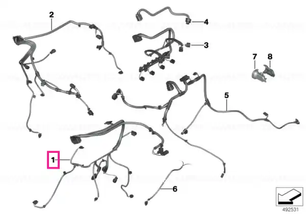 Reduceri Wrng.harness,motor,sensorsystem,module 1 - BMW