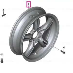 Cumpără online Black rear wheel - BMW Motorrad