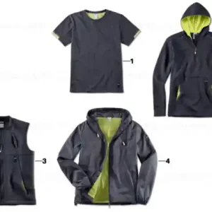 BMW Active sweatshirt mens BLUE/LIME, M Ofertă exclusivă