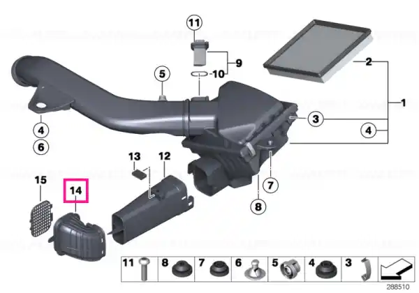 Cumpără online Intake manifold, front - BMW