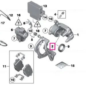 Calliper carrier left - BMW Comandă acum