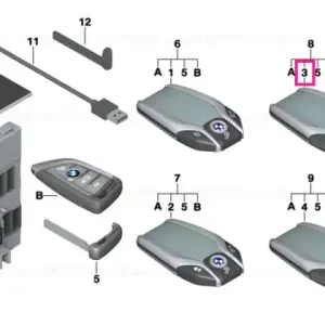 BMW display key 434 MHZ RCP Disponibil imediat