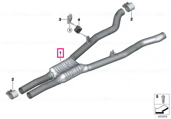 Centre muffler - BMW Noutate