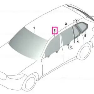 Side window, door, left front - BMW Ofertă specială