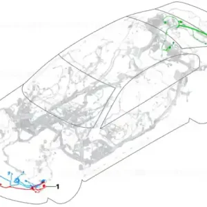 Wiring harness, front end - BMW Retur ușor