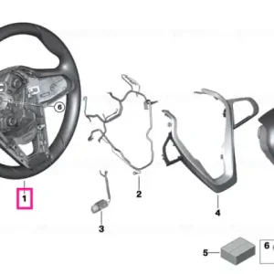 Sport steering wheel, leather - BMW Expediere rapidă