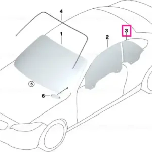 Bestseller Side window, rear left - BMW
