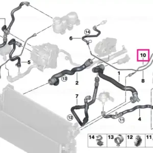 Venting line radiator top - BMW Cel mai bun preț
