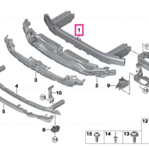 Retur ușor Carrier, bumper front - BMW