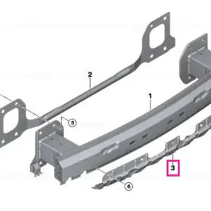 Adapter for support rear - BMW Plată securizată