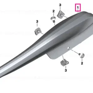 Nu rata Wind deflector, right BLACKSTORM - BMW Motorrad
