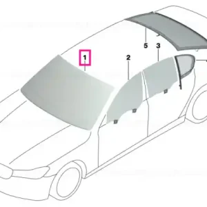Windshield green, CBDSS/HUD rain sensor - BMW Livrare rapidă