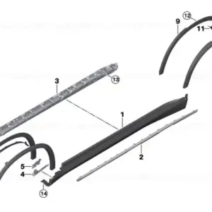 Wheel arch trim, right front - BMW Reduceri