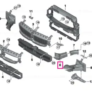 Ultima șansă Front right brake air duct - BMW