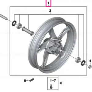 Cel mai vândut Front wheel 2.50X19 - BMW Motorrad