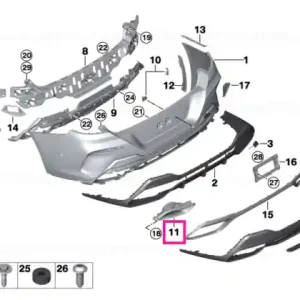 Reducere de preț Ornament teavă eșapament stânga - BMW