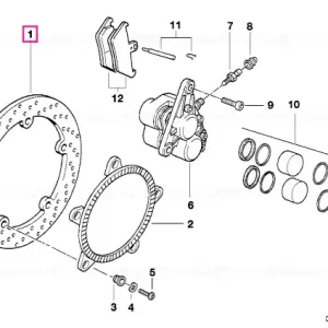 Brake disc right - BMW Motorrad Calitate înaltă