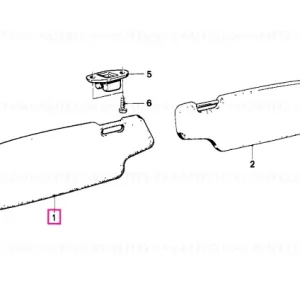 Retur ușor Sun visor, right - BMW