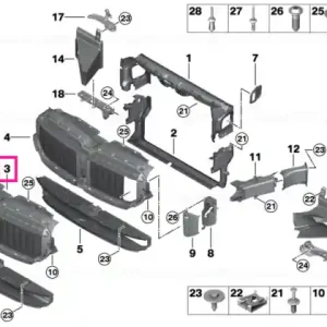 Discount Air flaps, upper - BMW