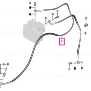 Cumpără online Brake circuit pipe, rear - BMW Motorrad