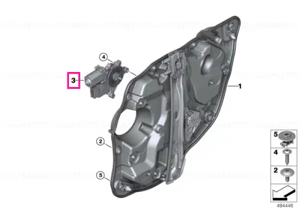 Cel mai vândut Drive, window lifter, rear left - BMW