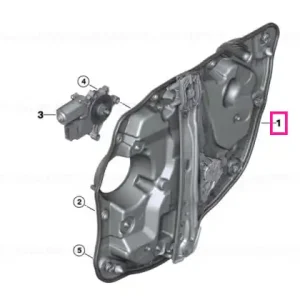 Carrier, door rear left - BMW Cumpărături sigure