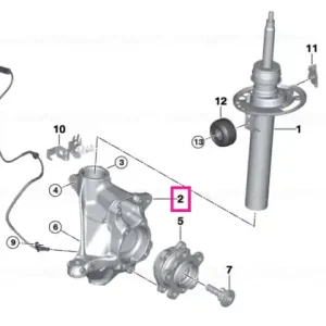 Swivel bearing, camber correction, right PLUS - BMW Livrare expres