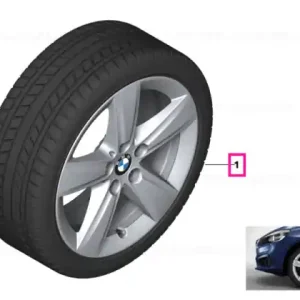 Roată completă de iarnă - Star Spoke 478 cu anvelopa Continental VikingContact 7 - 205/55R17 95T XL - BMW Seria 2 F45/F46 Preț promoțional