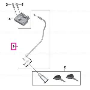 Set seat lock attachment - BMW Motorrad Cumpără online