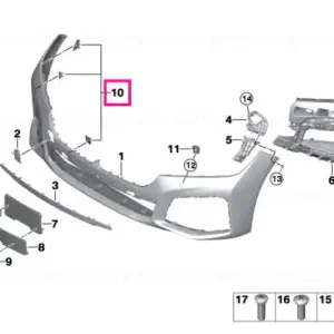 Set, mounts for PMA sensor - BMW Preț promoțional