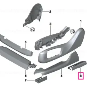 Trimă șină scaun spate stâng OYSTER - BMW Ofertă